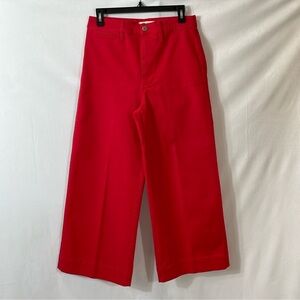Madewell Red Jeans 27 Cropped Wide Leg EUC High Rise